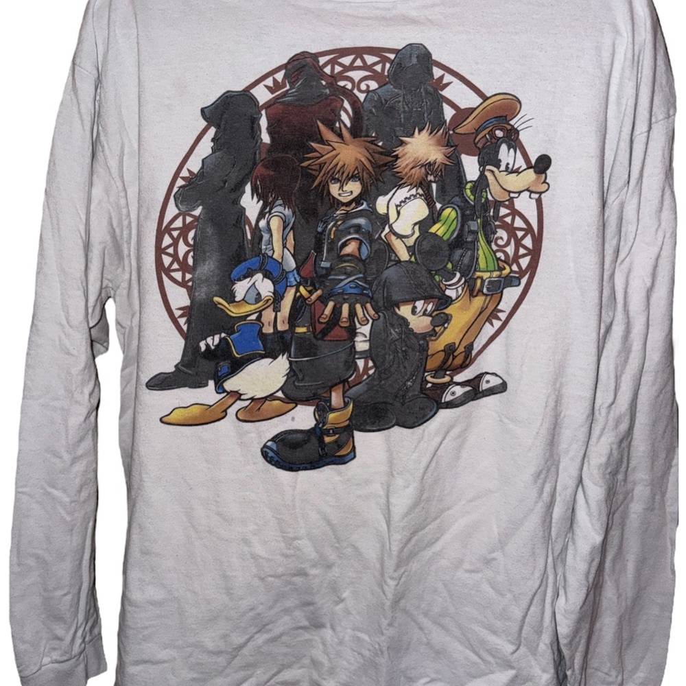 Disney Vintage Y2K Kingdom Hearts Long Sleeve Shirt